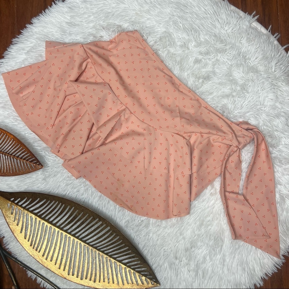 Victoria’s Secret Wrap Orange Dots Swimming Skirt